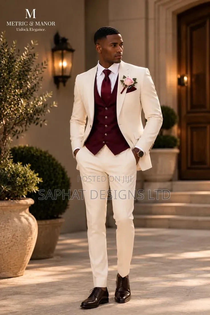 3-Piece Wedding Suits Tailored for Grooms and Groomsmen Express