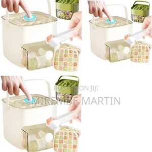 Double Layer Ice Box Ice Cube Tray Square Ice Maker