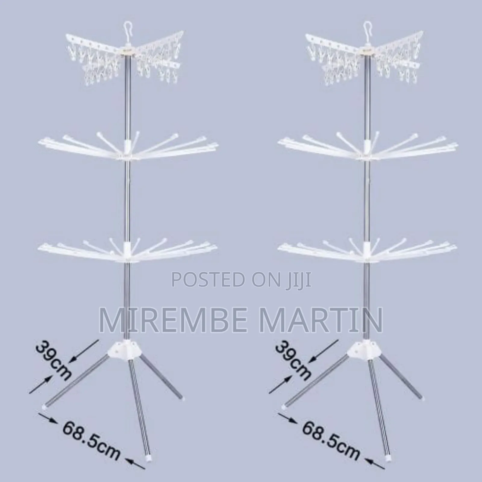Folding Clothes Drying Rack 3-Tier Indoor Outdoor Space