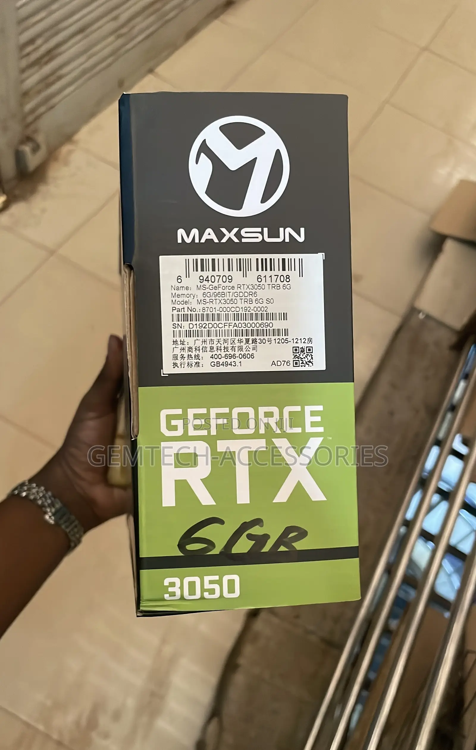 MAXSUN GeForce RTX 3050 SLP 6GB Graphics Card