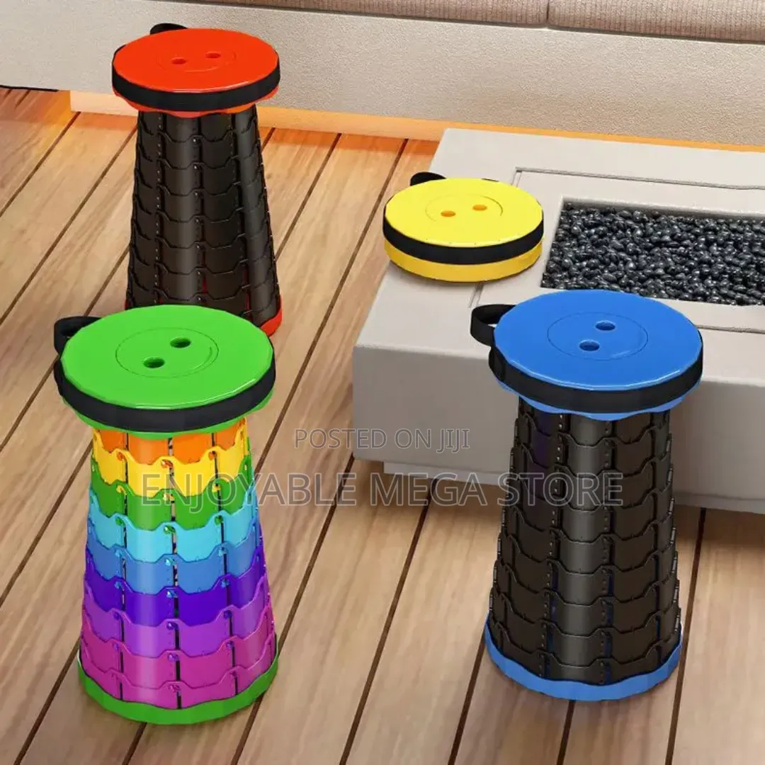 1Pcs Foldable Telescope Plastic Stools Plastic Stools
