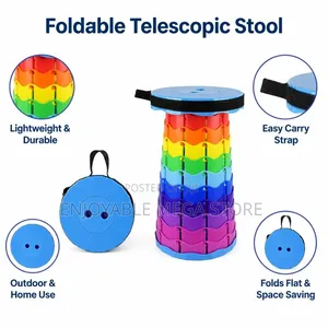 1Pcs Foldable Telescope Plastic Stools Plastic Stools