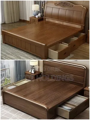 Beds/Milan Wooden Beds With Side Storage Any Colour/Size 2,200,000/-