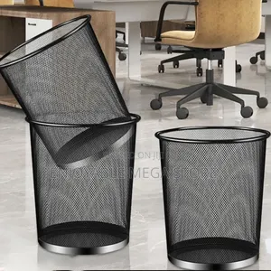 3Pcs Metallic Dust Bins