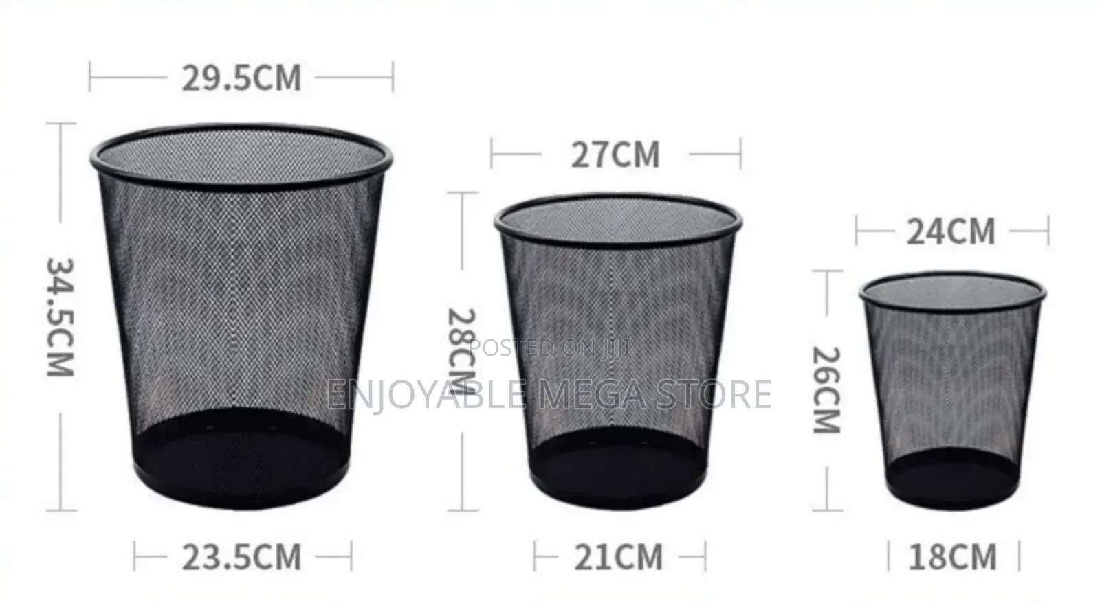 1Pcs Medium Metallic Dust Bins