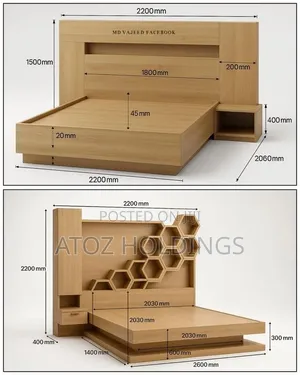 Beds/Pharaoh's Wooden Beds in All Colours and Sizes From 2,000,000/-