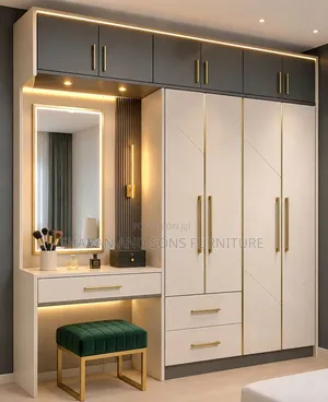 It's Wardrobe Made Laminated Boards in White Colour