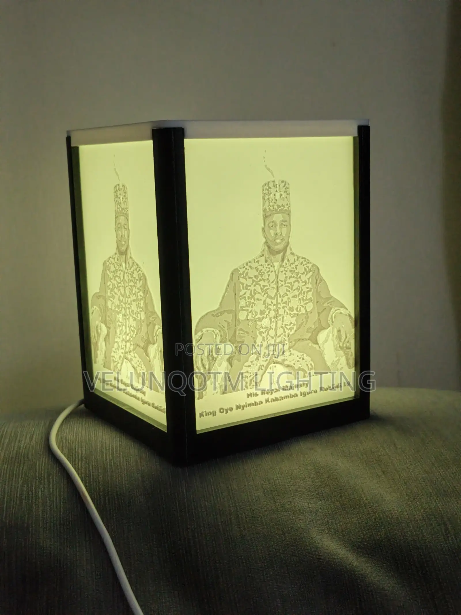 King Oyo Nyimba Kabamba Iguru Rukidi IV Glowing Light Box Photo