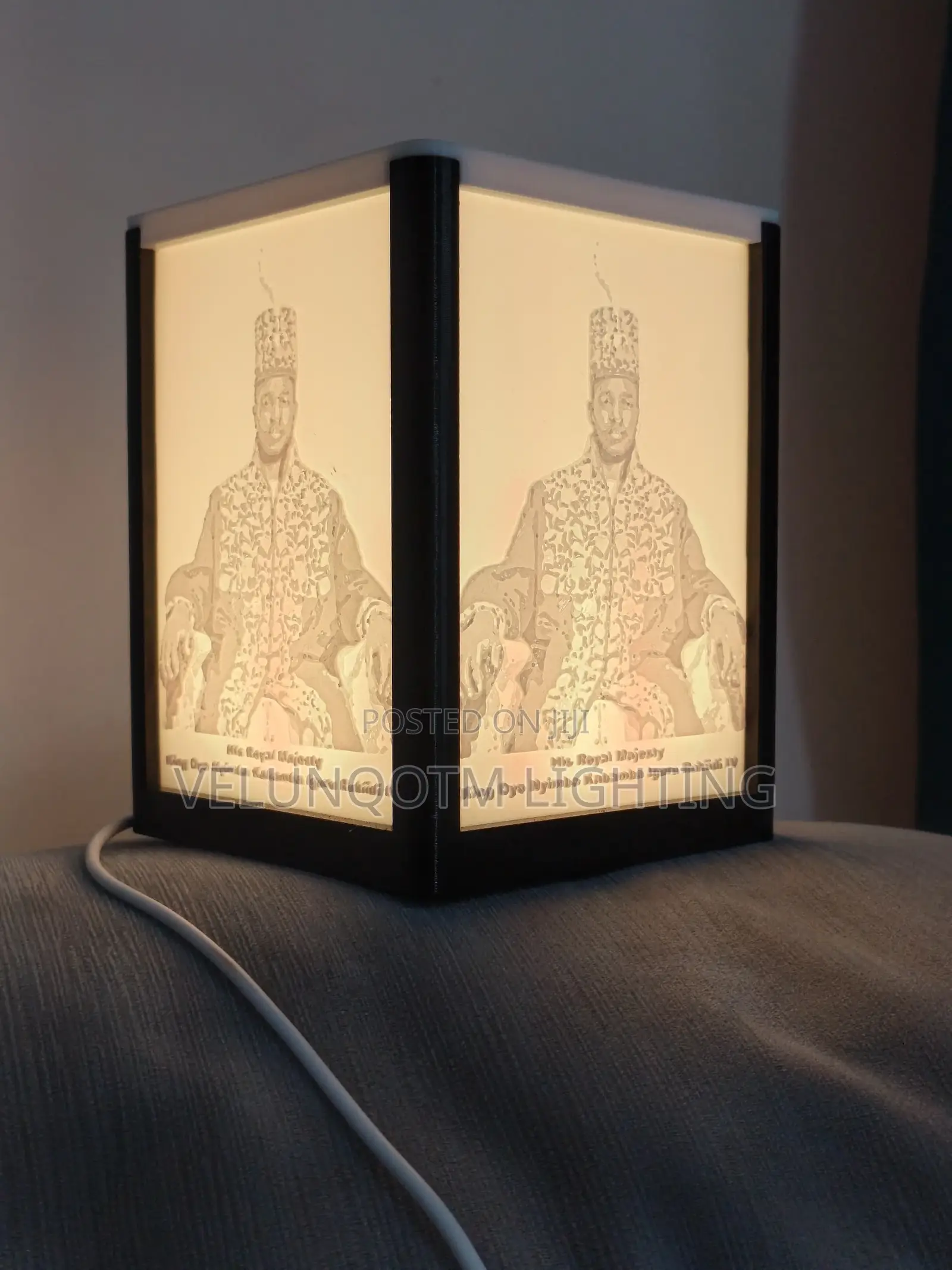 King Oyo Nyimba Kabamba Iguru Rukidi IV Glowing Light Box Photo