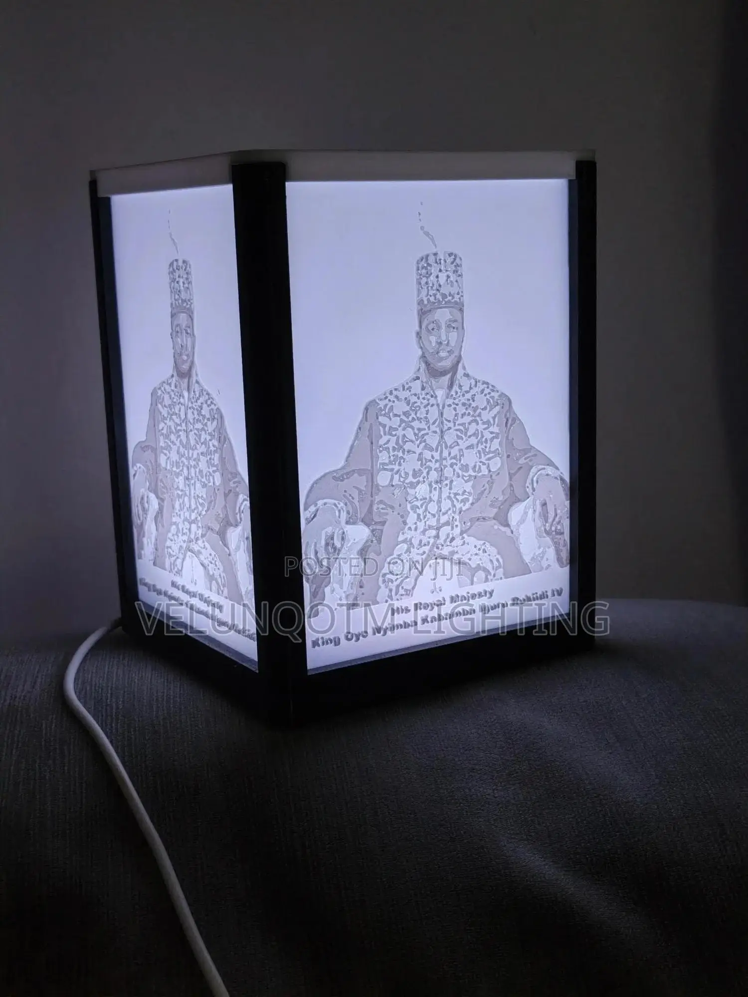 King Oyo Nyimba Kabamba Iguru Rukidi IV Glowing Light Box Photo