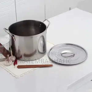 Heavy-Duty 4-Piece Stainless Steel Stock Pot Set With Lids