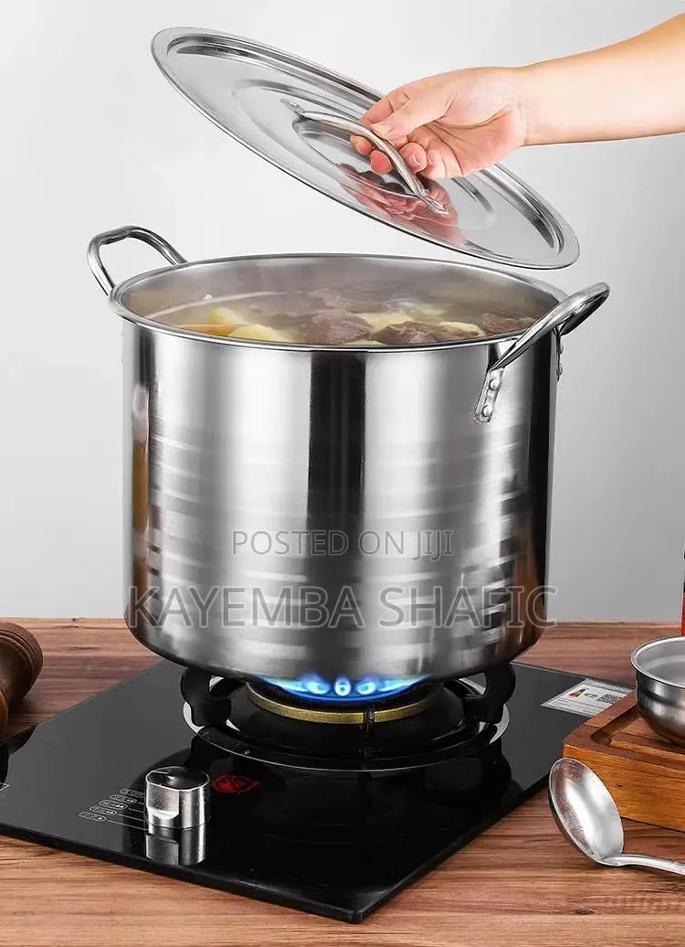 Heavy-Duty 4-Piece Stainless Steel Stock Pot Set With Lids