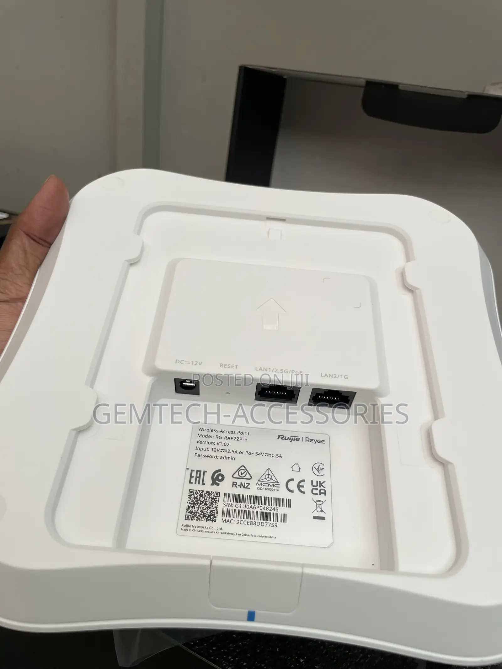 Ruijie Reyee RG-RAP72Pro Wi-Fi 7 BE5040 Dual-Band Ceiling Access Point