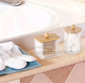 Three Piece Cotton and Ear Bud Storage