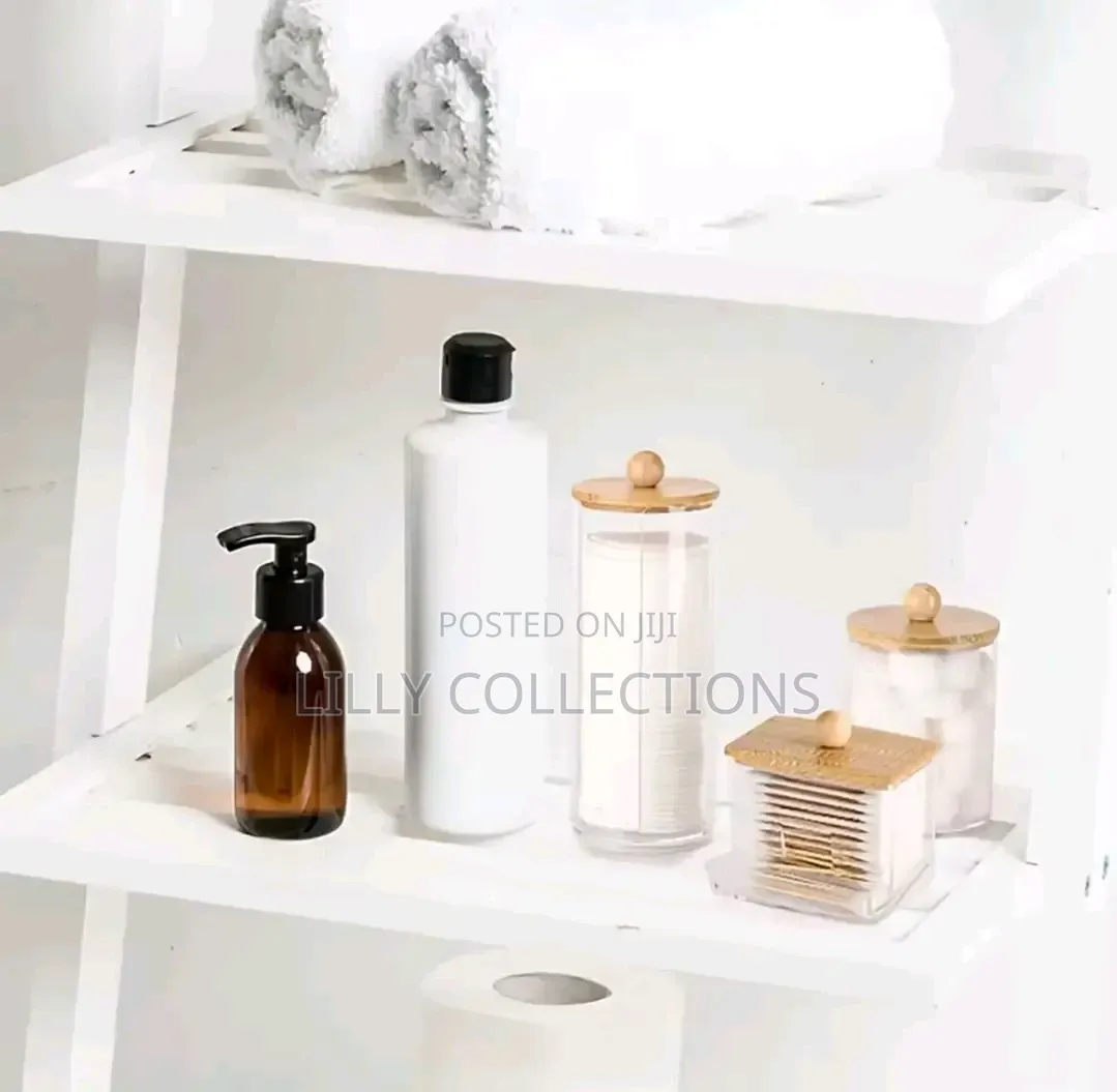 Three Piece Cotton and Ear Bud Storage