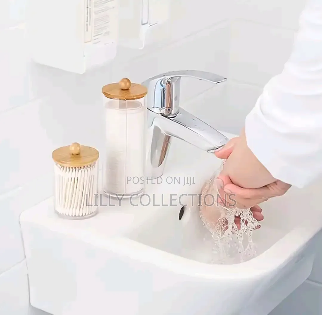 Three Piece Cotton and Ear Bud Storage
