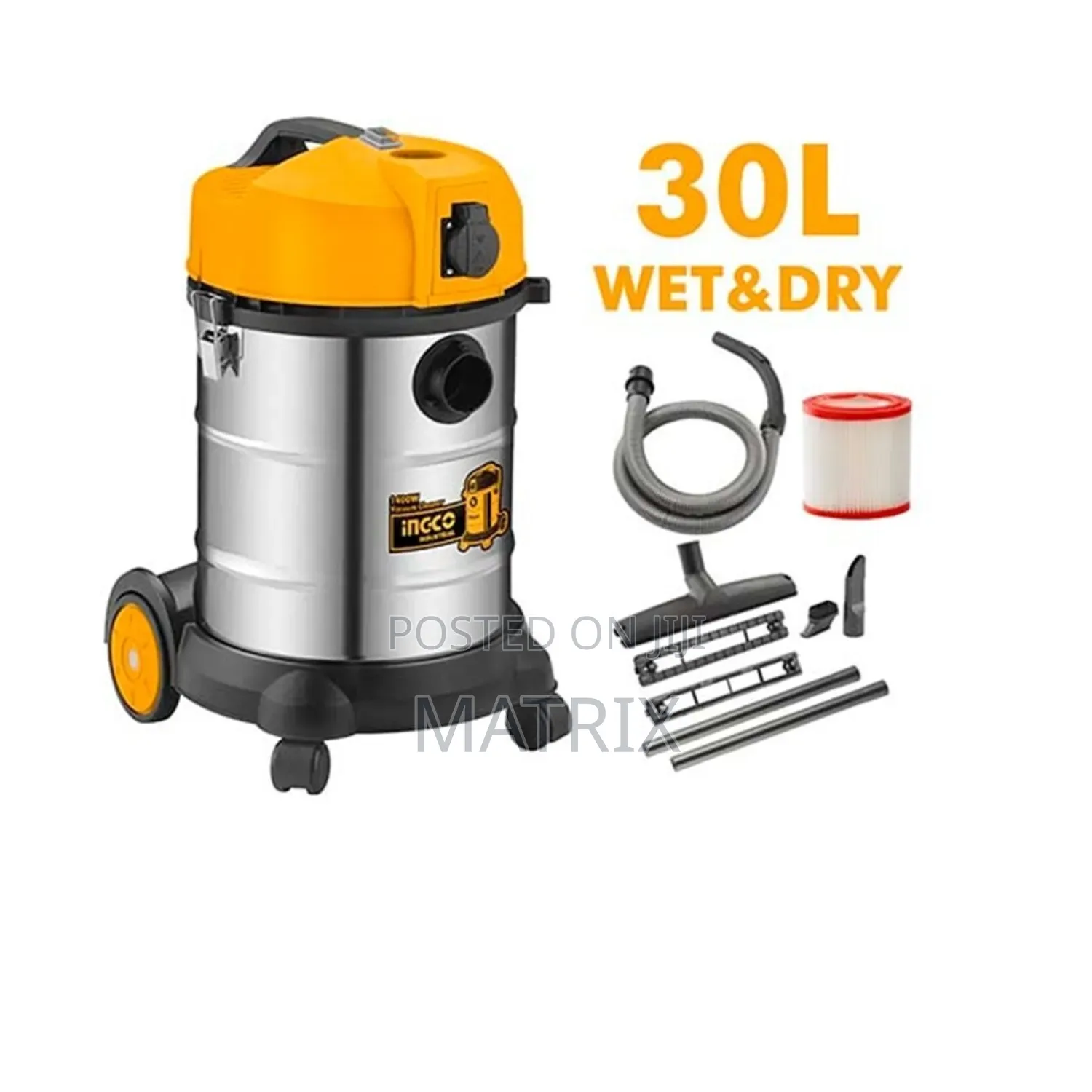 INGCO 30L Wet and Dry Vacuum Cleaner (Model VC14301)