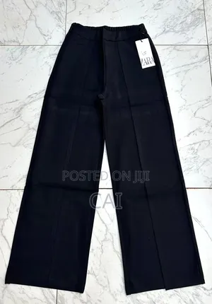 Zara Women's Wide-Leg, Straight-Leg Trousers