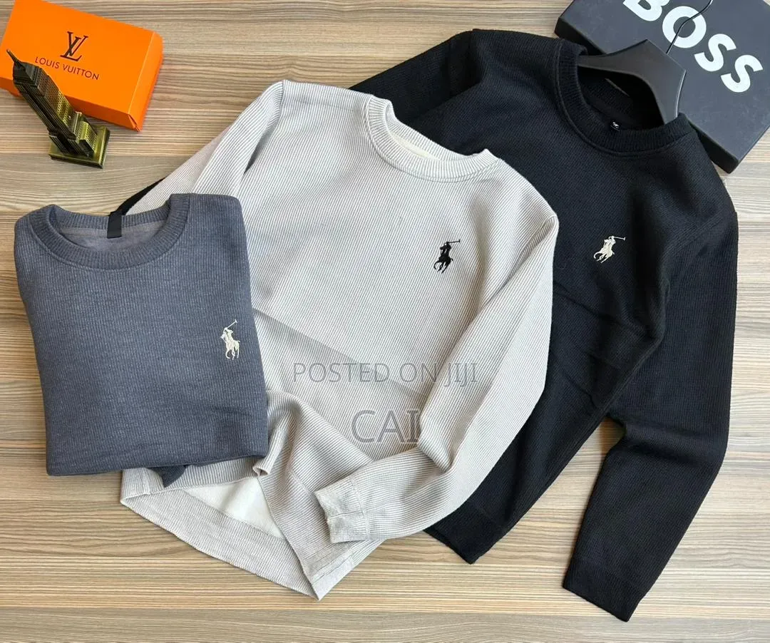 Polo Ralph Lauren Men's Long-Sleeve Waffle-Knit Crewneck Sweaters