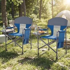 Heavy-Duty Folding Camping Directors Chair| Table| Cup Holder| Pocket