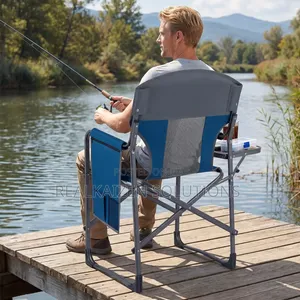 Heavy-Duty Folding Camping Directors Chair| Table| Cup Holder| Pocket