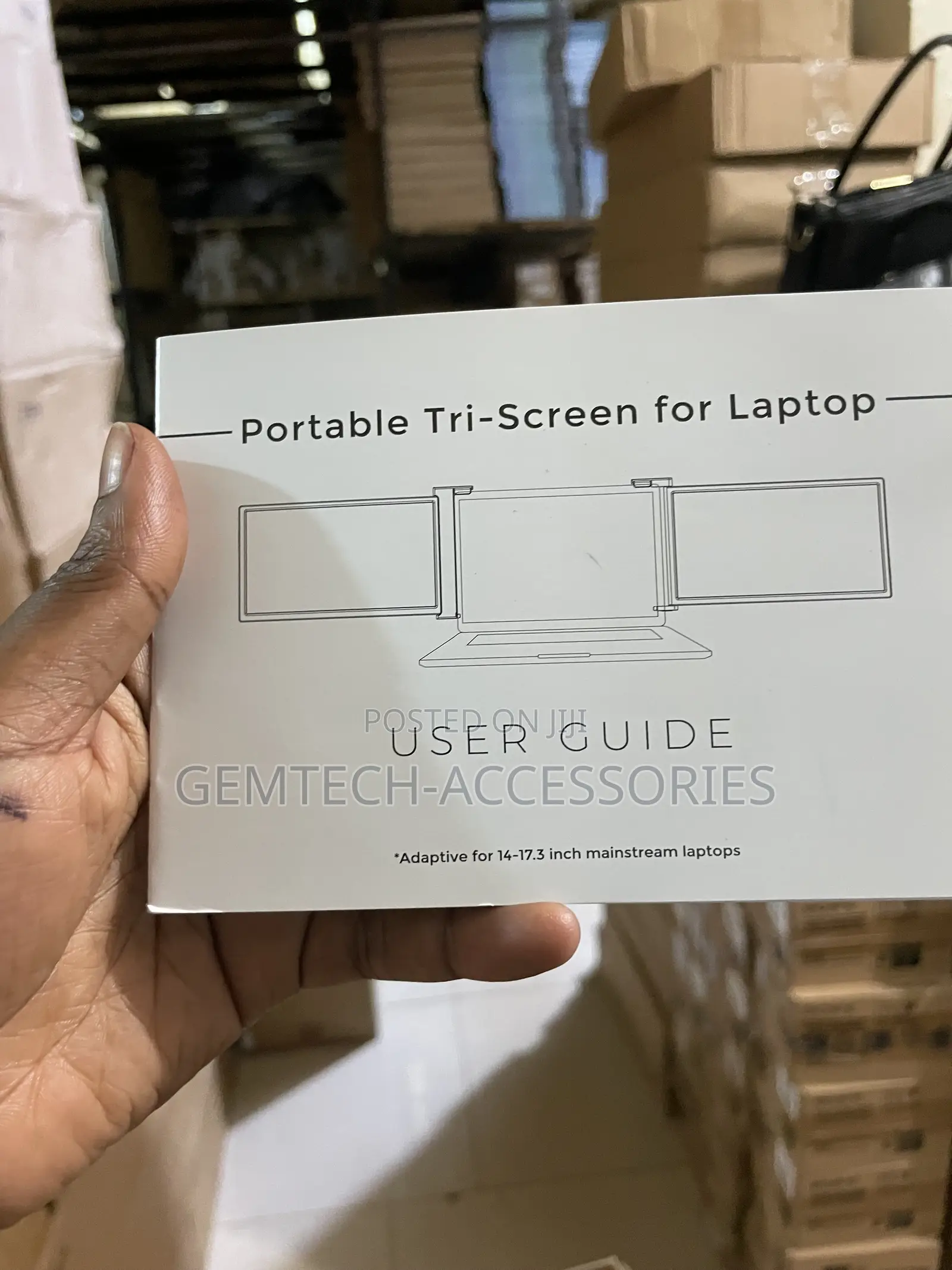 Portable Tri Screen 14inches to 17inches Laptops