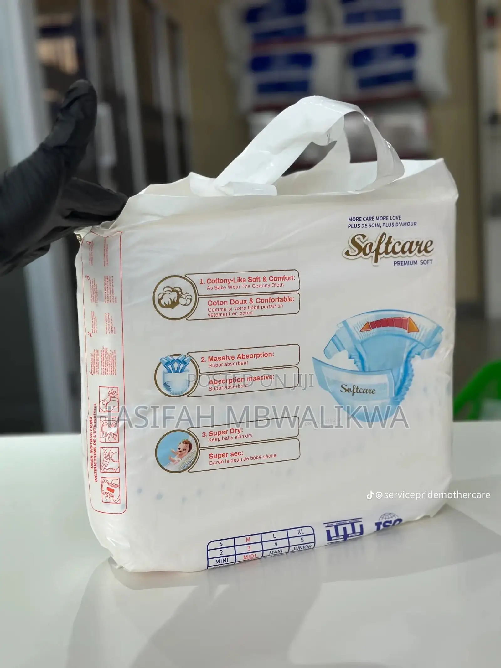 Soft Care Premium Soft Diapers- All Sizes