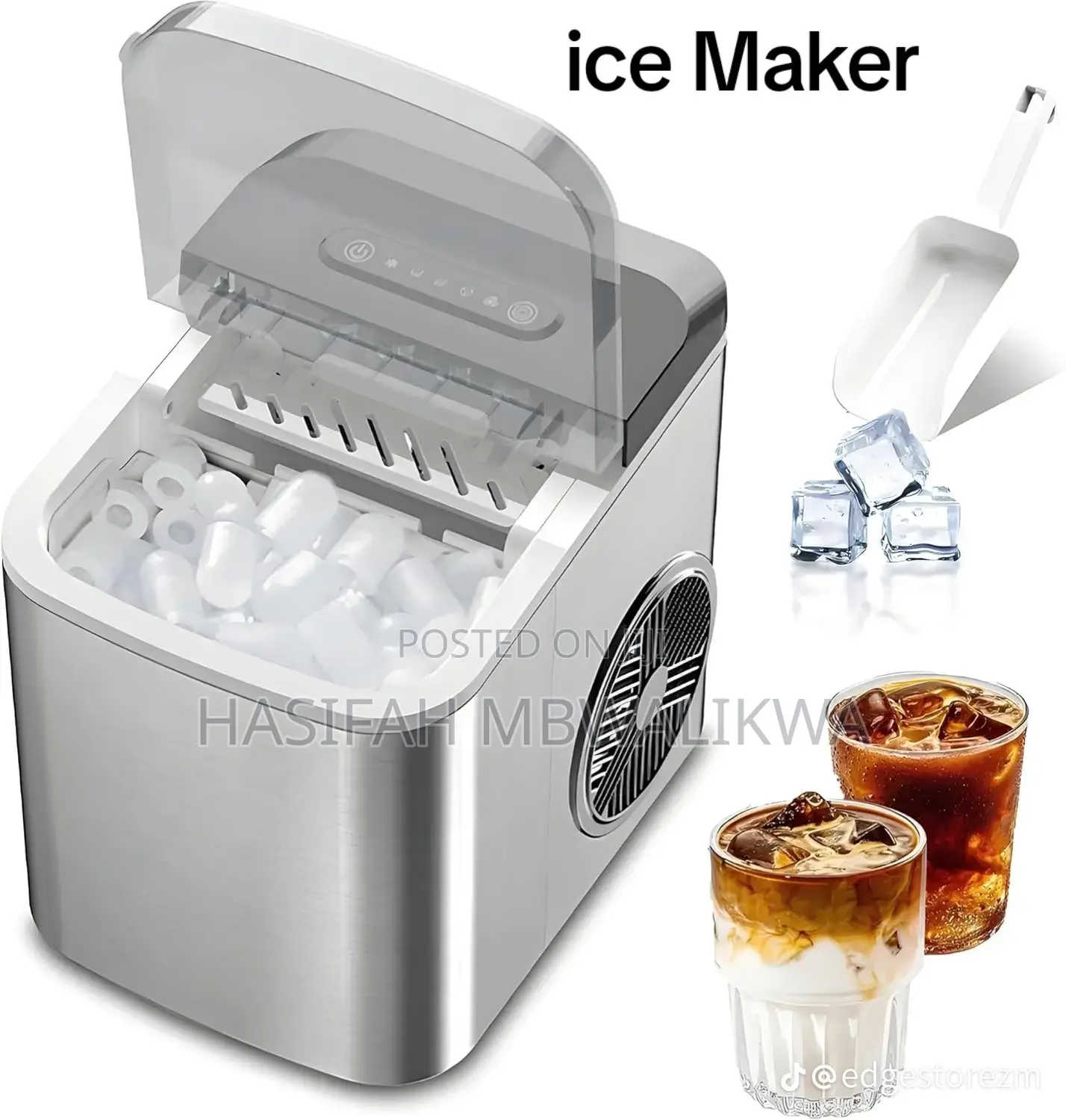 Avinas Ice Maker Machine 1L Water Tank