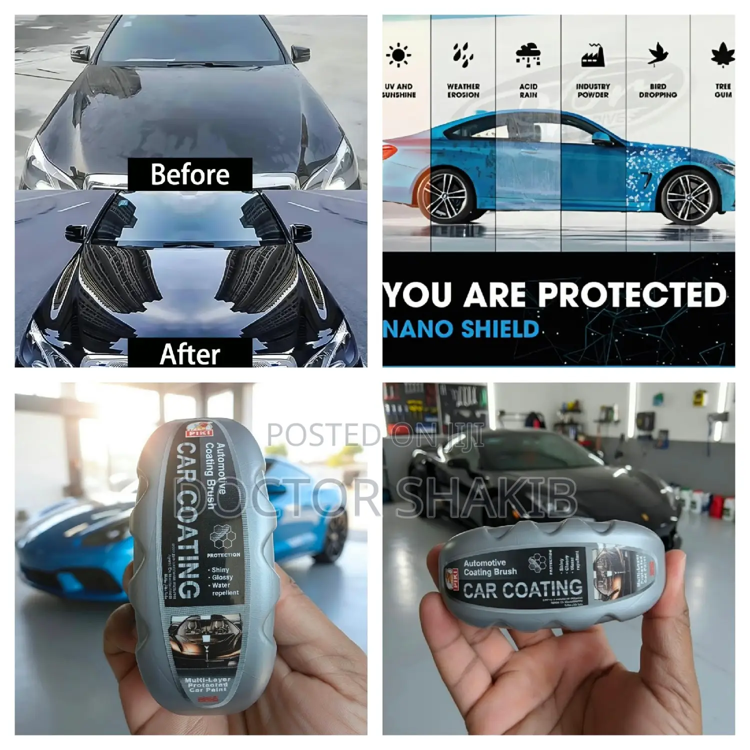 Premium Nano Ceramic Car Coating Liquid With Applicator.