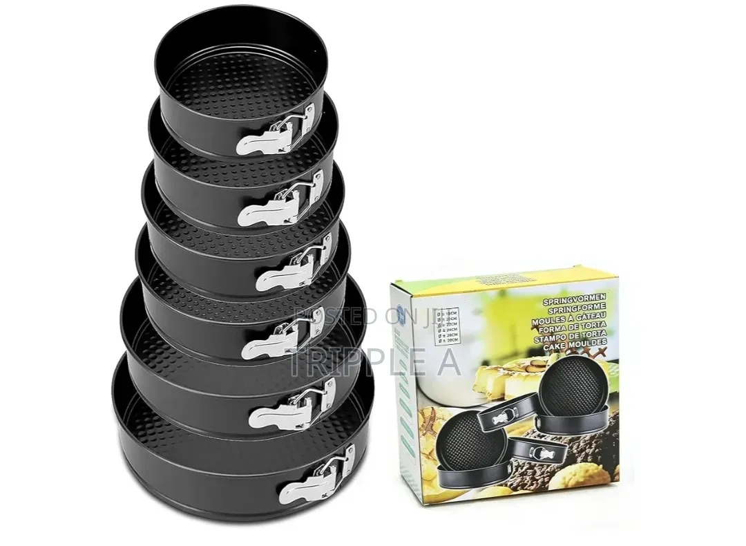 6 Piece Non-Stick Springform Cake Pan Set