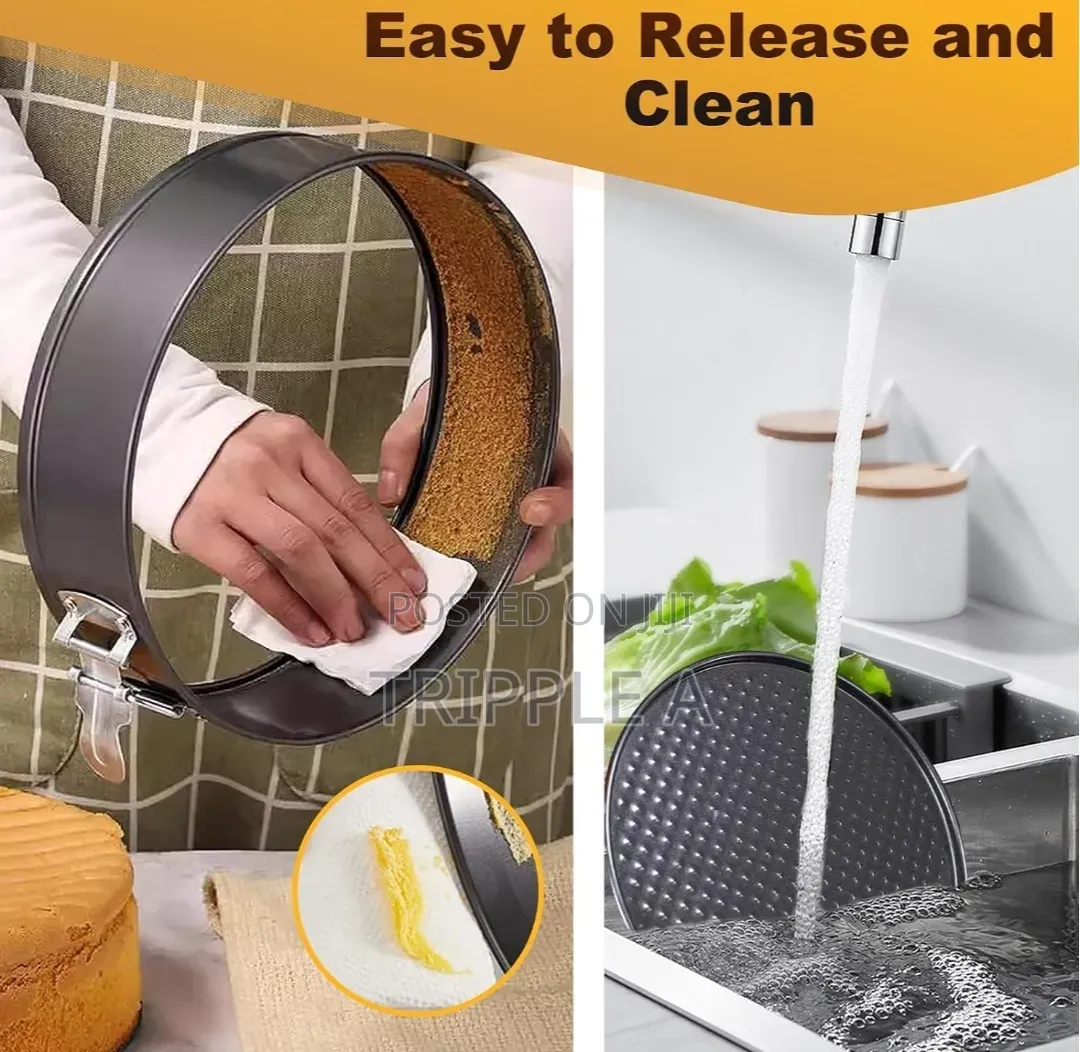 6 Piece Non-Stick Springform Cake Pan Set