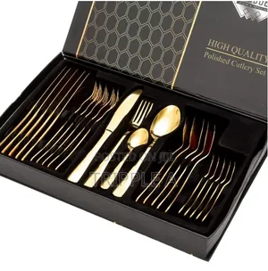 36pcs Gold Premium Stainless Steel Cutlery Set