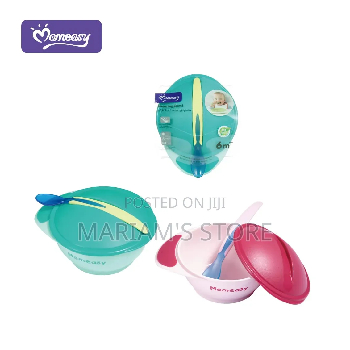 Momeasy Baby Weaning Bowl and Heat-Sensing Spoon Set