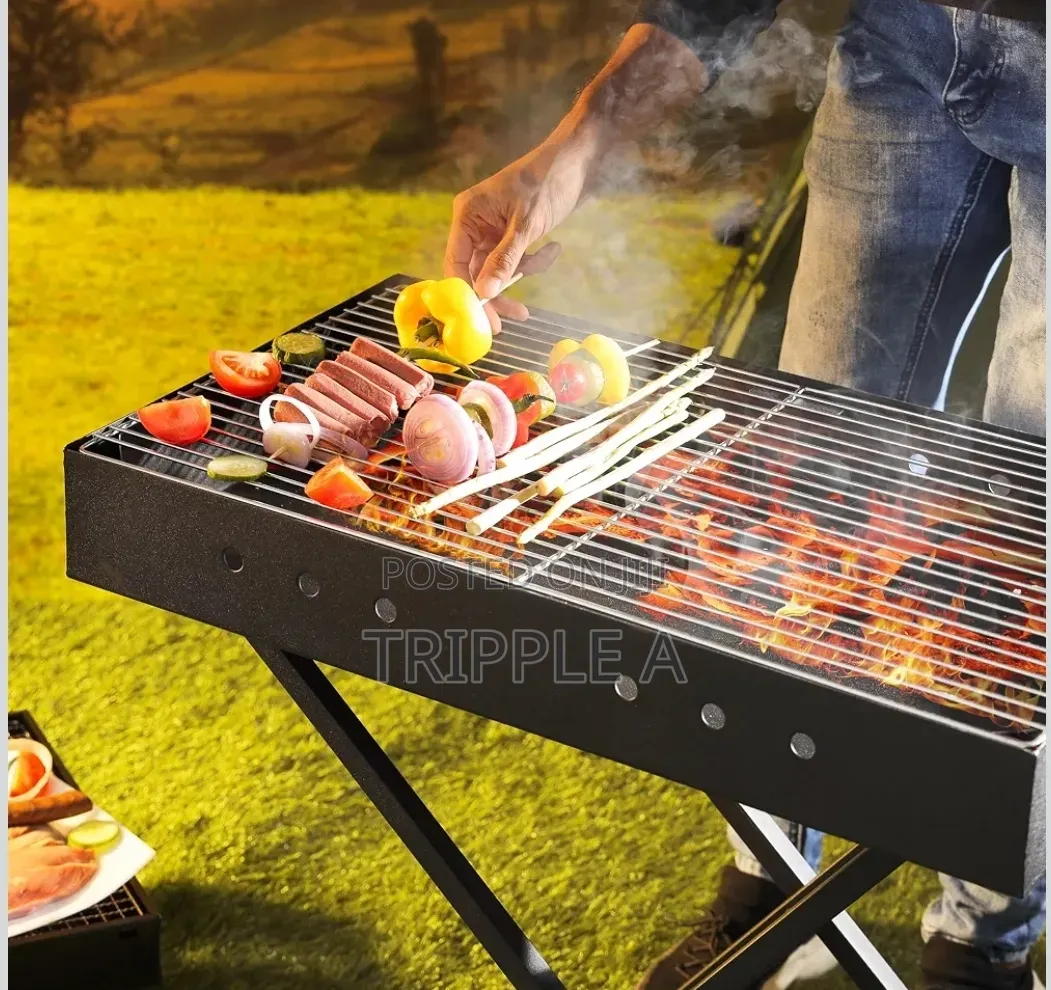 Portable Folding Charcoal Barbecue Traditional Grill