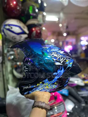 Black Full-Face Dual-Visor Motorcycle Helmet