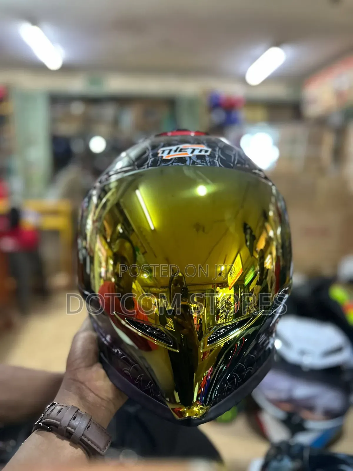ILM MF509 Mythology-Gold Full-Face Motorcycle Helmet