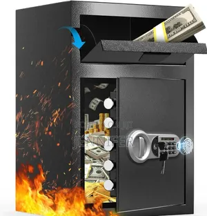 Biometric Steel Drop Deposit Fireproof Safe