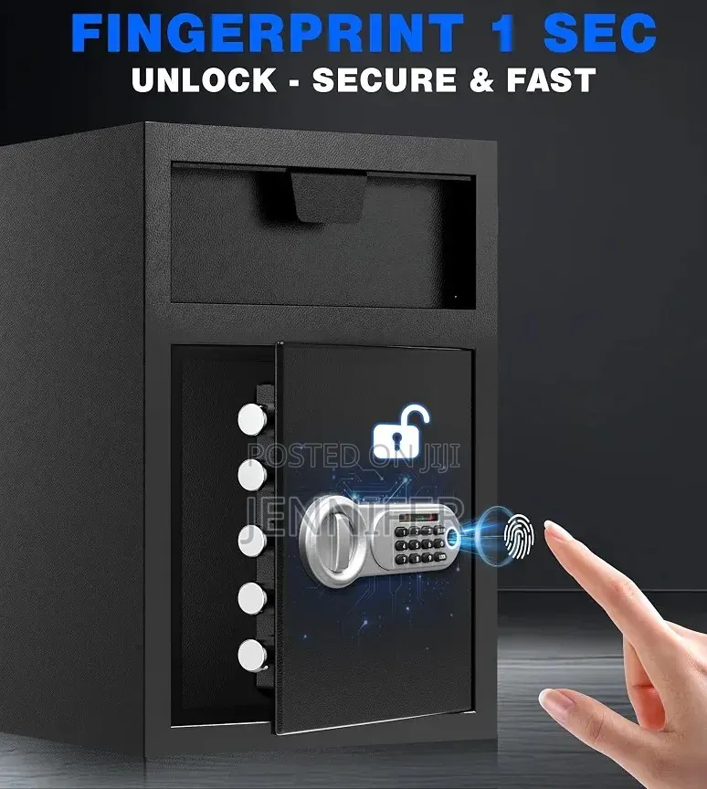 Biometric Steel Drop Deposit Fireproof Safe