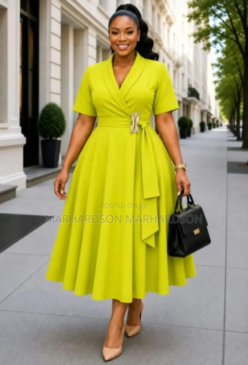 Elegant Round Lady Dress