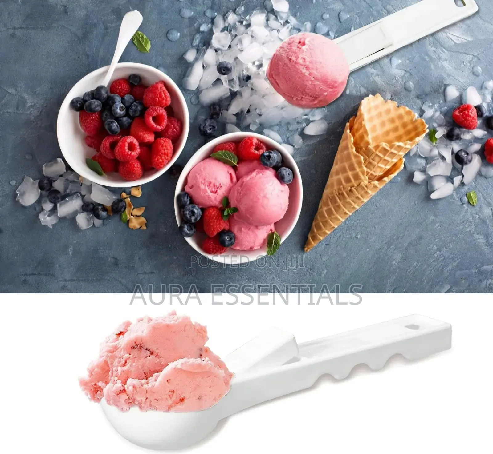 2pcs Eotía Plastic Ice Cream Scoops