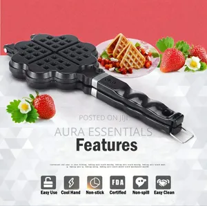 Stovetop Heart-Shaped Waffle Maker Pan