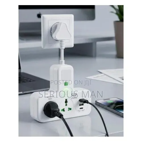HyperLink 5-in-1 Universal Power Station- 2500W Multi-Plug Extension