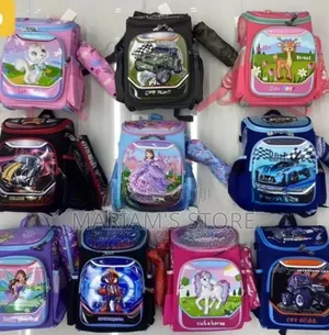 Colorful Character-Themed School Backpacks for Children