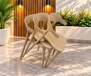 1Pcs Stylish Plastic Chairs Plastic Chairs