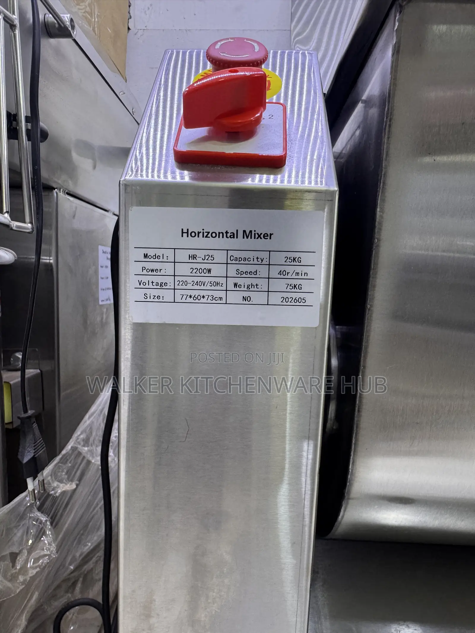 25Kg Horizontal Dough Mixer Machine