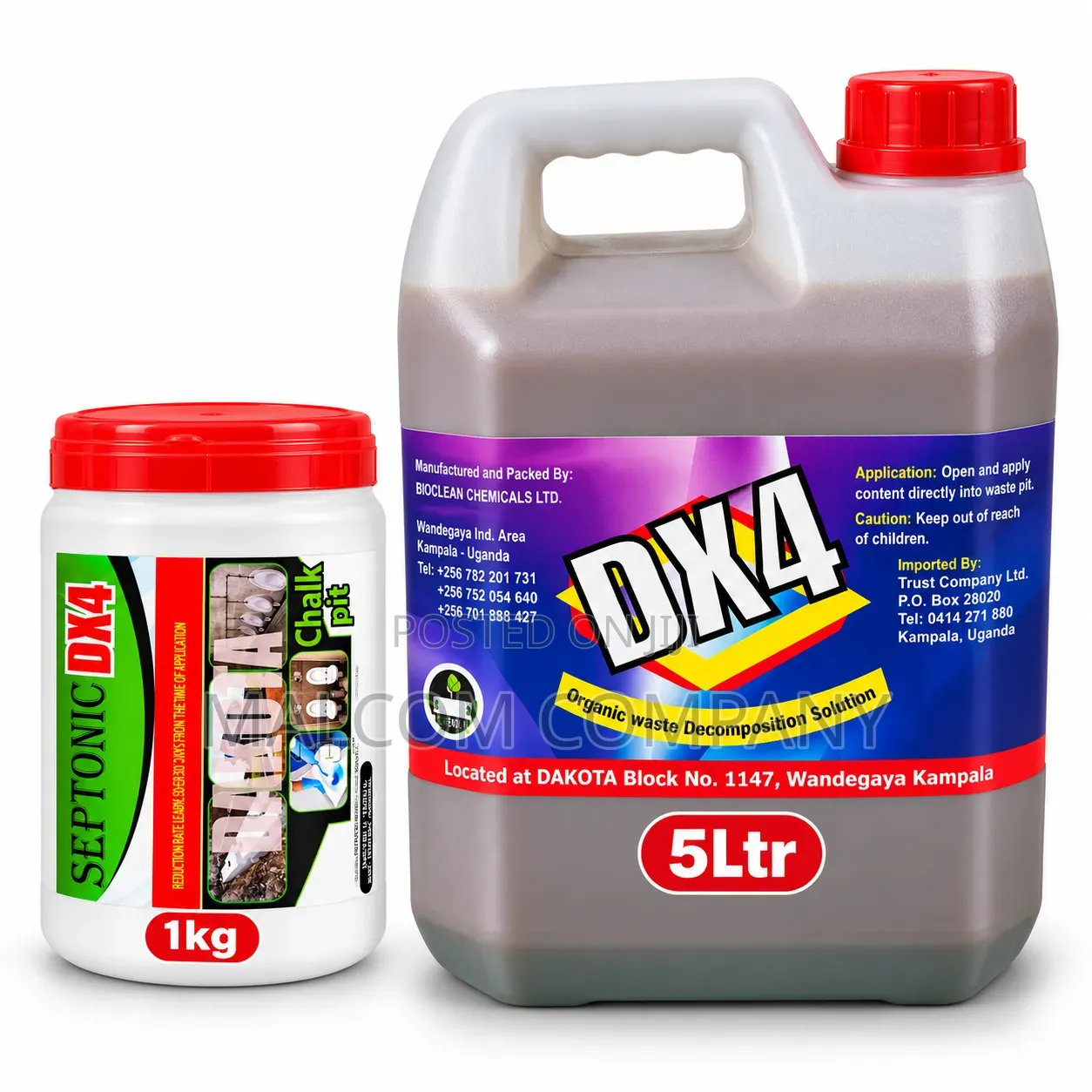 DX4 Septic Tank Pit Latrine Treatment – 1kg Powder + 5L DX4 Solution