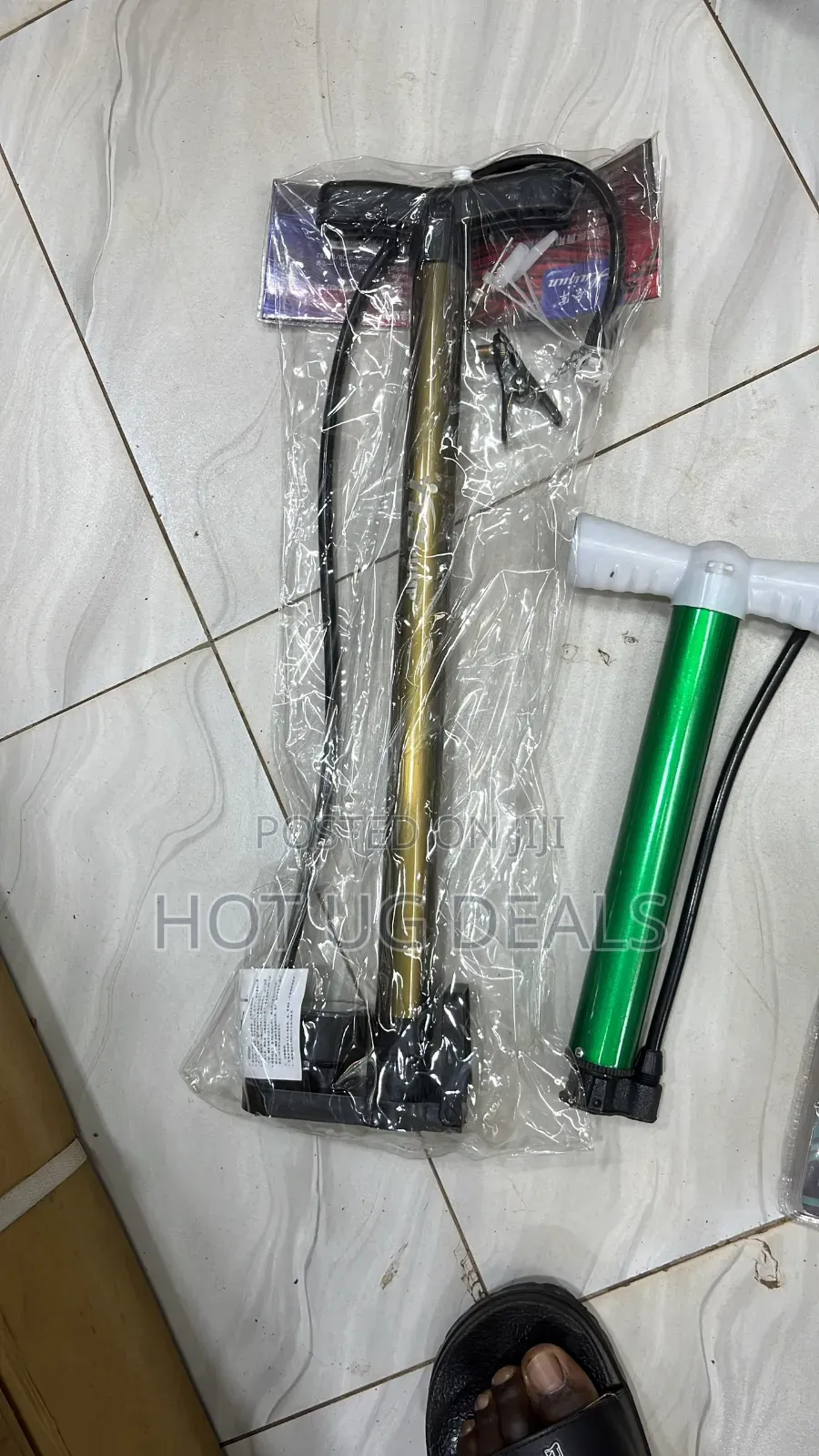 Portable Bicycle Floor Pump With Pressure Gauge