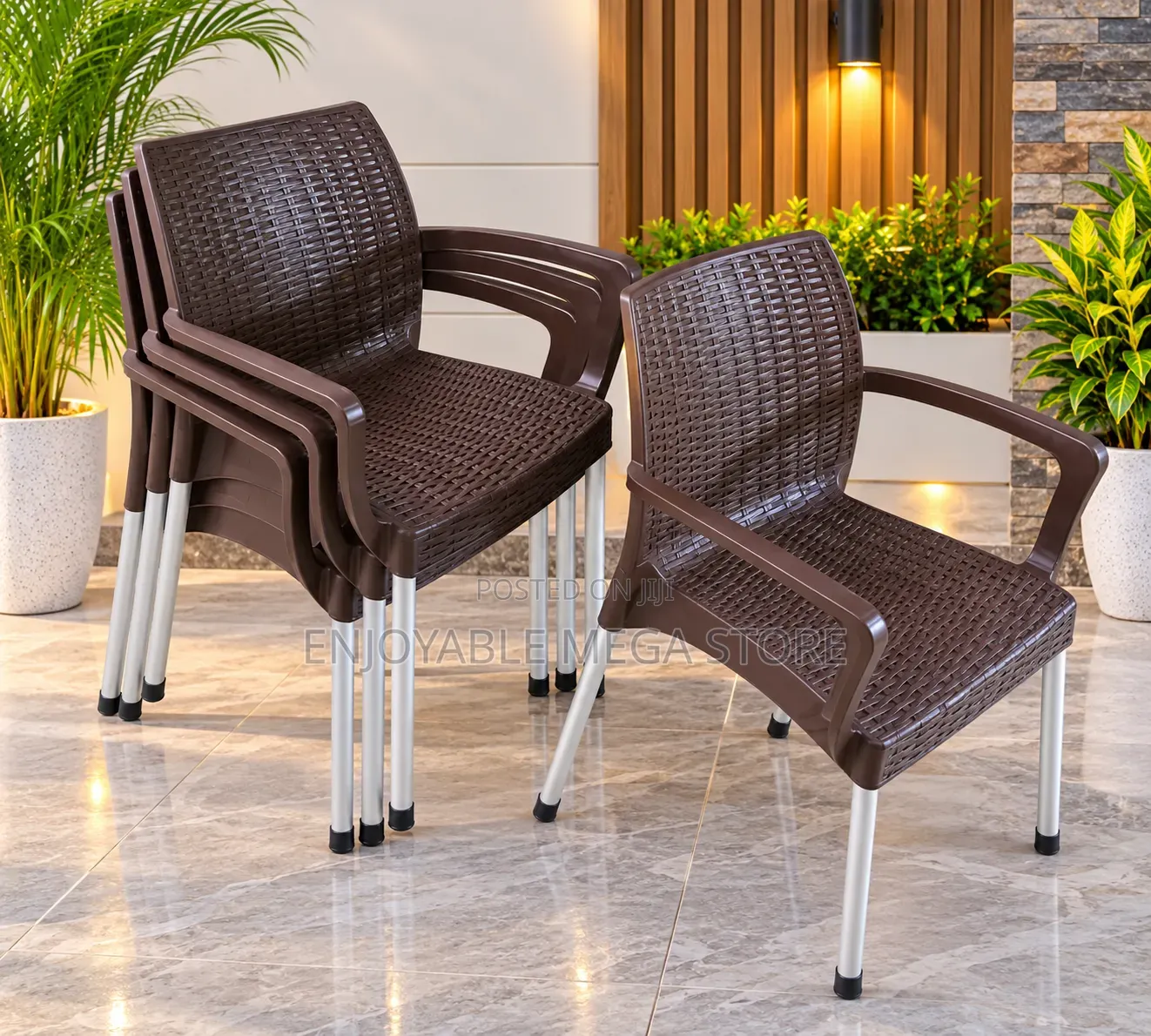 Metal Strong Stands Plastic Chairs Plastic Chairs
