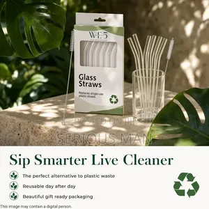 Premium Borosilicate Glass Straws – Strong, Durable Heat Resistant