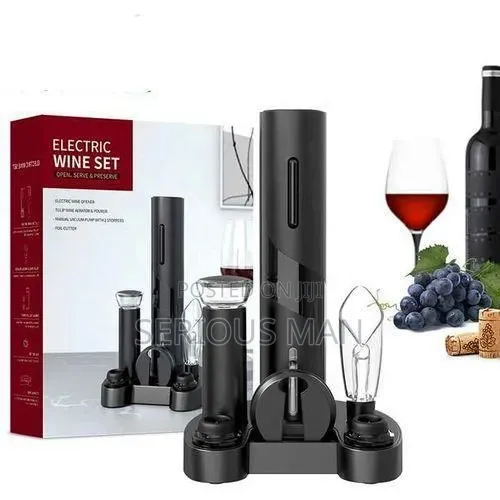 Electric Wine Opener Set Base Style Wine Bottle Opener Corkscrew Kit